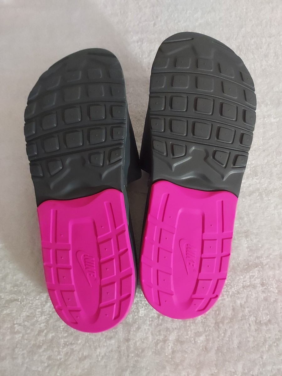 pink nike air max slides