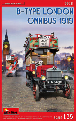 Miniart 38031 B-TYPE LONDON OMNIBUS 1919 1:35 scale model kit