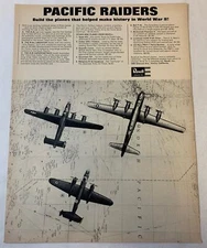 1965 REVELL model airplanes ad ~ PACIFIC RAIDERS ~ World War II