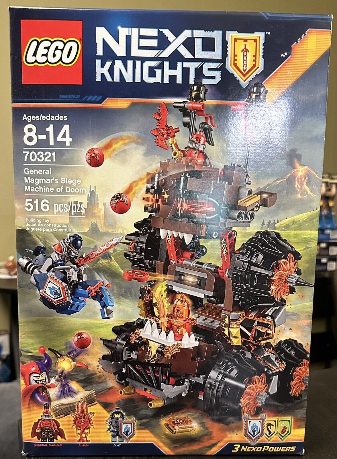 New LEGO Nexo Knights 70321 General Magmar’s Siege Machine Of Doom NISB Sealed