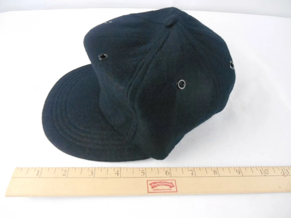 NOS Vintage Broner Black Wool Blend Baseball Hat Cap Small 6 7/8 **QUICK SHIP** - Image 2 of 4