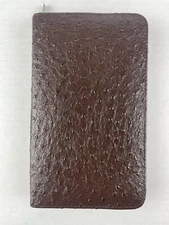 Men's Personal Care Kit Brown Leatherette with Zipper Vintage 1980's