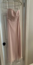 After six Rose strapless Bridesmaid Prom Dress Size 6