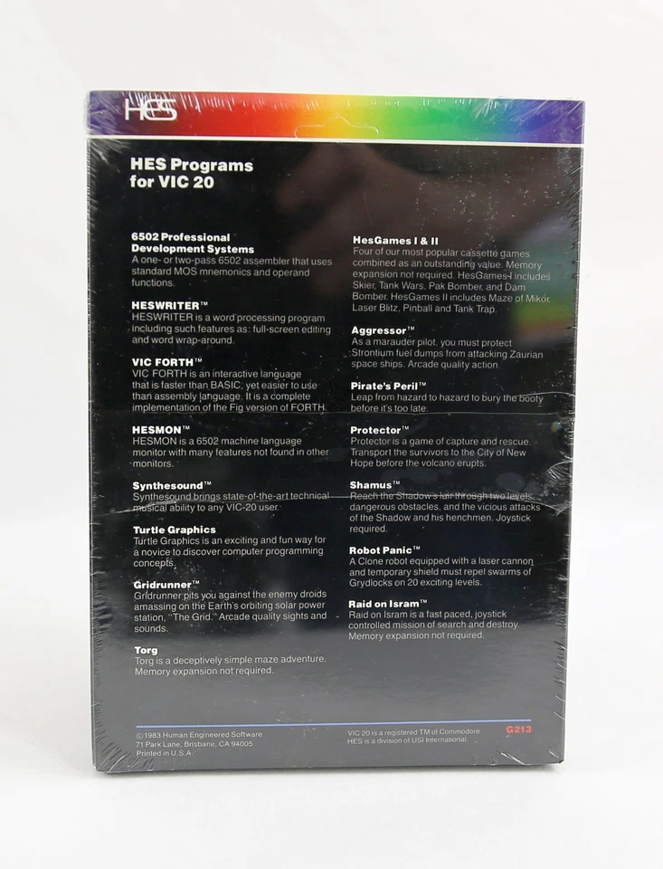 SEALED 1983 Torg Commodore VIC 20 Cassette Big Box PC - Image 2 of 4