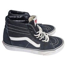 Vans Sk8-Hi Black White High Top Skate Shoes Mens 8 Womens 9.5 VN000D5IB8C