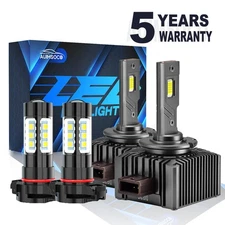 For Chevy Camaro SS LT LS Coupe 2-Door 2010-2013 LED Headlight & Fog Light Bulbs
