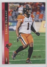 2021 Upper Deck CFL Red 6/165 Lemar Durant #112 h3v