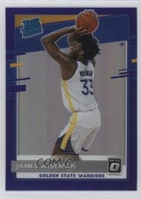 2020-21 Panini Donruss Optic Rated Rookie Purple Prizm James Wiseman #152 01sb