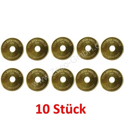 Wertmarke 24 x 1,8mm Zeco 370 kompatibel mit Miele T.-Nr. 1699370 VE= 10 Stück 