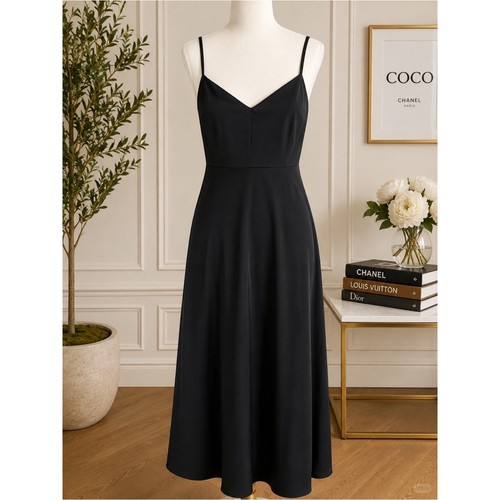 NWT Banana Republic Black Open Back Maxi Dress Size 16 $200
