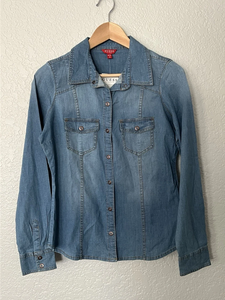 GUESS Denim Tops for Women for sale | eBay