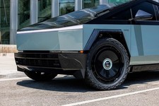 CYBERTRUCK Two Tone DIY PET Vinyl Color Change Wrap Gloss Shark Blue / Black