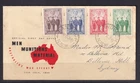 AUSTRALIA 1940 FIRST DAY COVER MEN MUNITIONS MATERIAL SET CDS RANDWICK #C2622