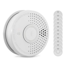 12x Rauchmelder Set DIN EN 14604, 10 Jahre Garantie, Feuermelder mit 9V Batterie