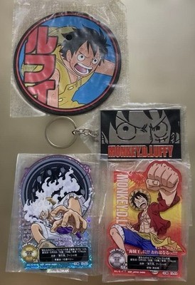 One Piece Ichiban Kuji Acrylic Stand 4pc Set: Luffy, Nika, Holo; GomuGomu