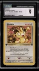 CGC 9 MINT Meowth 2000 Team Rocket 1st Edition 62/82 Pokemon Card
