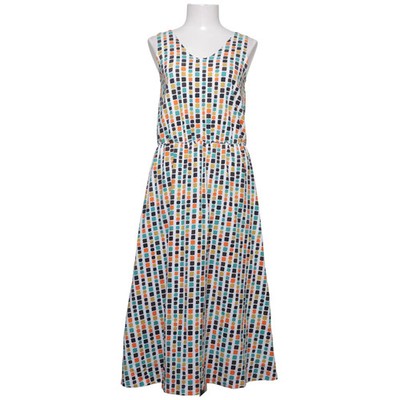 Esther & Inez, Maxikleid, Größe: M, Weiß/Mehrfarbig, Sonstiges, Damen #Yf3