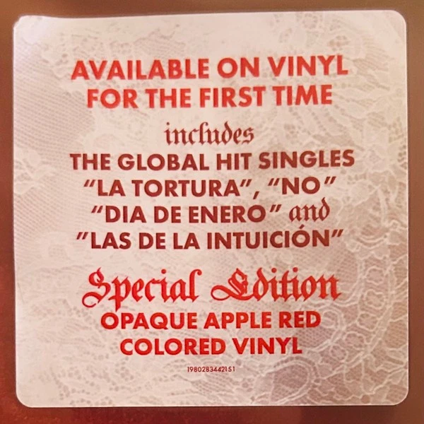 Shakira - Fijacion Oral Vol. 1 - Red Vinyl - Anniv Ed - 1st Time On Vinyl - Image 2 of 4