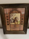 Framed "The American Indian" Indian Head Penny Collection Set