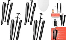  Boot Tree Shaft Boot Shoe Shapers for Knee High Tall Boots-Great 2 Pair Black