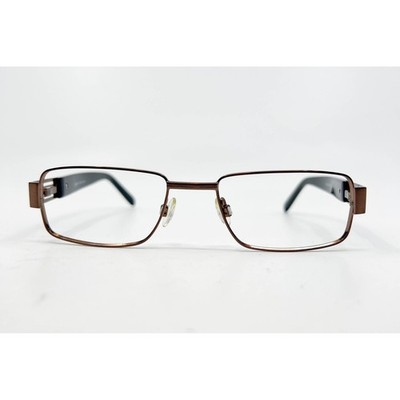 Esprit Eyeglasses Mens Brown ET9346 Metal Rectangle 52-18-140