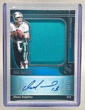 Dan Marino 2025 Panini Silhouette #3 Silhouttes Jumbo Patch AUTO /15