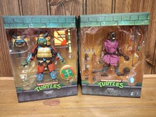 Super 7 Ultimates Splinter & Sewer Samurai Leonardo Figure TMNT NEW OPEN BOX
