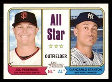 2023 Topps Heritage #337 Joc Pederson / Giancarlo Stanton