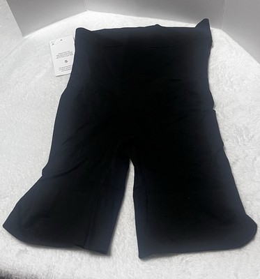 Black Shaping Shorts Size Small Compression Shapewear Recovery Mid Waist Pull On