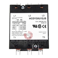 New In Box HCDY3XU12JS AC Contactor 3-Phase 208/240V 120A
