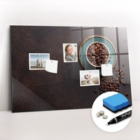 Magnetische Glas Pinnwand Wandmontage FüR Fotos Notizen Kaffeetasse 90X60 Cm