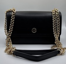 Michael Kors Black Chain Crossbody Bag Gold-Tone Hardware New with Tags