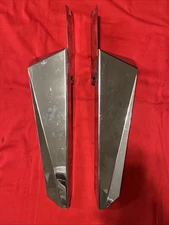 Left and Right Chrome Fork Mounted Wind Deflector Harley Davidson Touring 