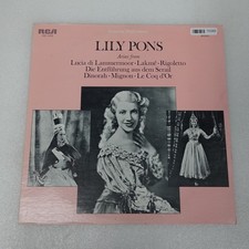 Lily Pons Arias From Lucia Di Lammermoor LP Vinyl Album Record Classical
