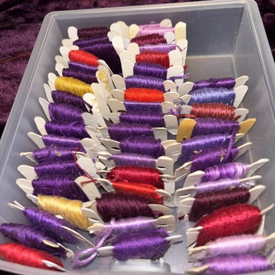 DMC Embroidery Floss Lot of  46 Cotton Thread on Cards