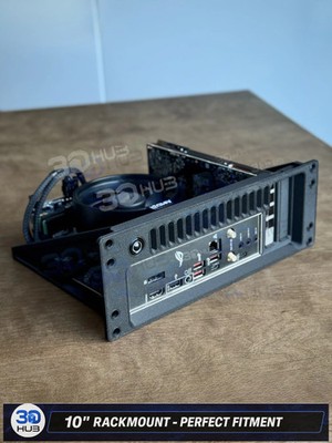 2U Mini ITX Rack Mount Panel 10in Server Chassis PCIe Slot Homelab NAS Build