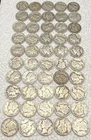 New Listing50 (1 Roll) Mercury SILVER Dimes / 90% - Mixed Dates - $5 Face - Avg Circulated
