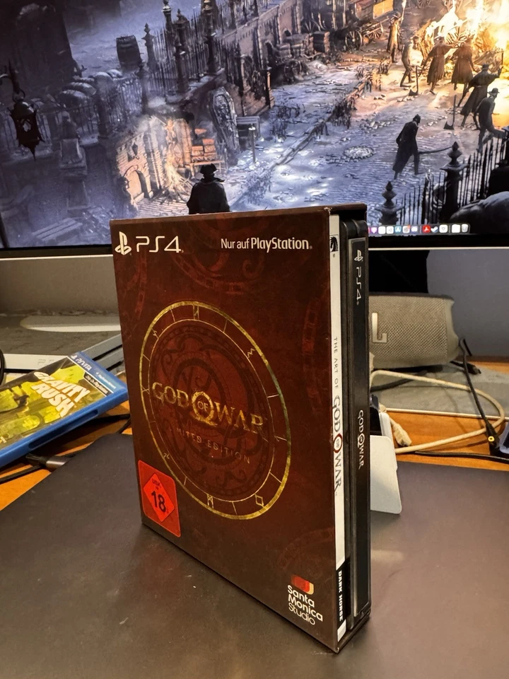 God of War Edição Limitada PS4 PlayStation 4 Steelbook Quadrinhos Muito Bom Estado - Imagem 2 de 2