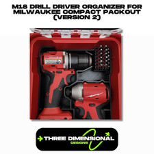 Milwaukee Packout Mini Organiser Insert For M18 Fuel Impact Driver/Combi Drill