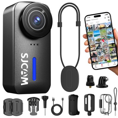 SJCAM C110+ Action Camera 4K Wearable Magnetic Bodycam For Ride Walk Fishing