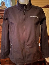 Sams Club Jacket Womens Medium Black Full Zip Employee Uniform 38” Bust 25” L