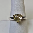 Vintage Sterling Silver Fantasy Trillion Cut Citrine Ring 925 Size 9 India