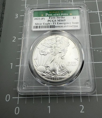 2021 American Silver Eagle T-1 - PCGS MS69 - First Strike - Emergency Issue