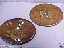 2 Belle, Vecchio Tavole Di Legno ( Immagini ), Lavori Di Inserimento, India