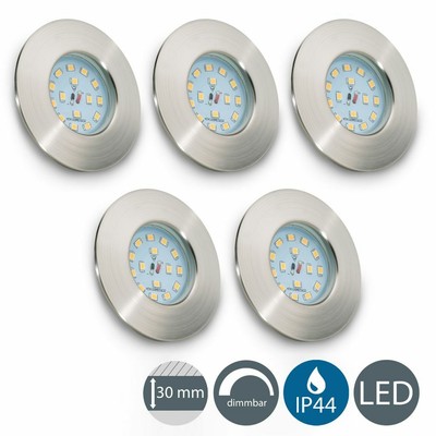 Led einbaustrahler bad 5er set Led einbaustrahler bad 5er set