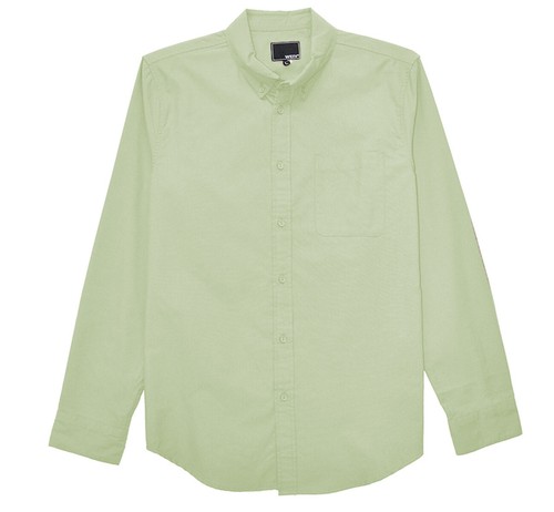 Camisa con botones para hombre de mezcla de algodón manga larga bolsillo pecho - Imagen 22 de 24