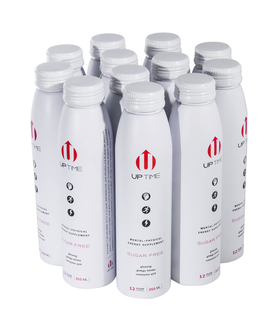 UPTIME Original Citrus Zero Sugar 12 Pack Premium Energy Drink 12 oz