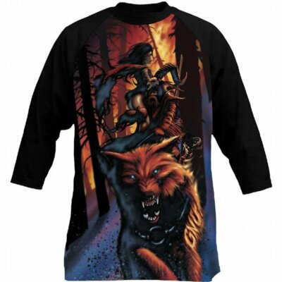 GNU snowboard Temple Cummins 3/4 Sleeve Tee Shirt mens Medium Black Brand NEW