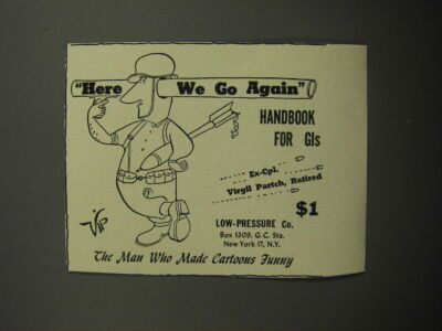 #ad 1951 Low Pressure Co. Book Advertisement Here we go again by Virgil Partch $19.99