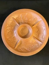 GOURMET TOPF 5 SECTION SNACK PLATTER PLATE 1980 USA